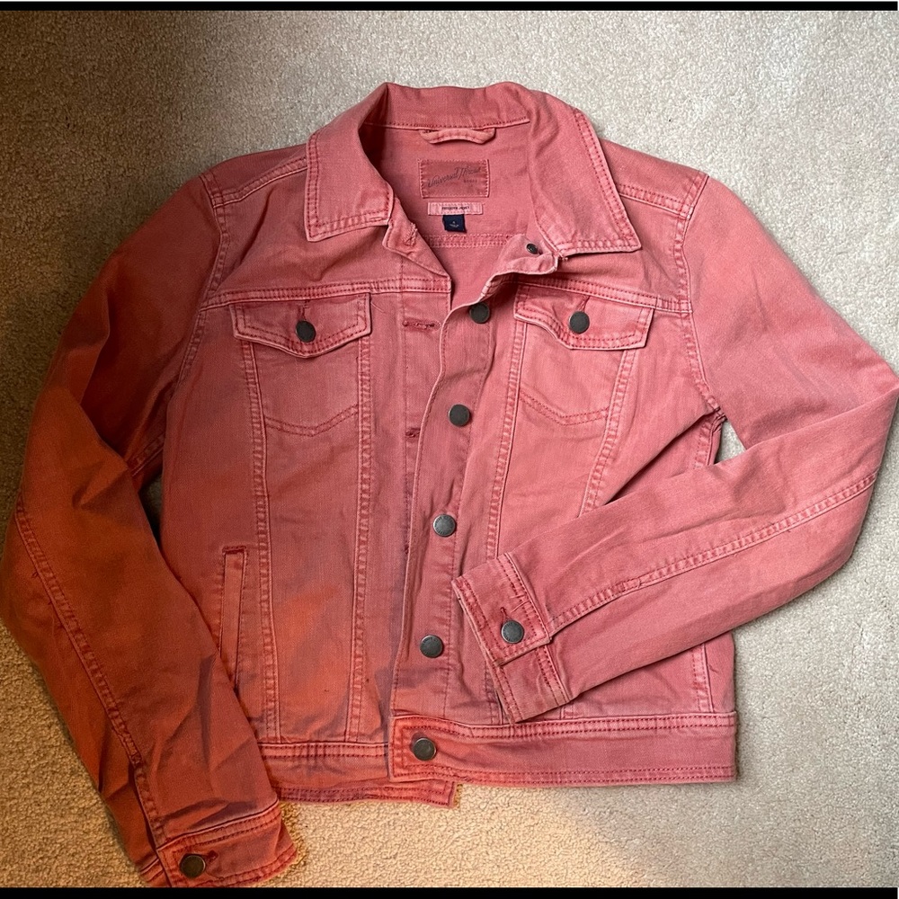Pink Jean Jacket Small